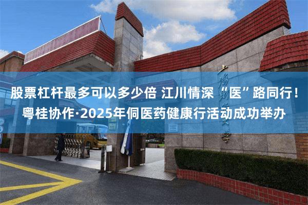 股票杠杆最多可以多少倍 江川情深 “医”路同行！粤桂协作·2025年侗医药健康行活动成功举办