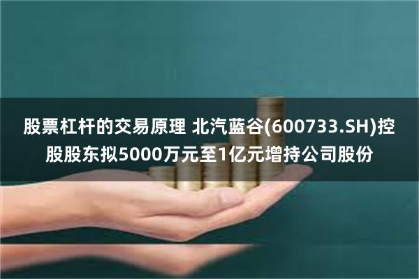 股票杠杆的交易原理 北汽蓝谷(600733.SH)控股股东拟5000万元至1亿元增持公司股份