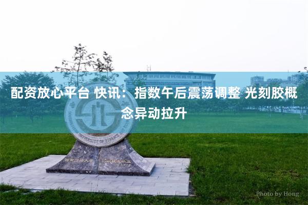 配资放心平台 快讯：指数午后震荡调整 光刻胶概念异动拉升