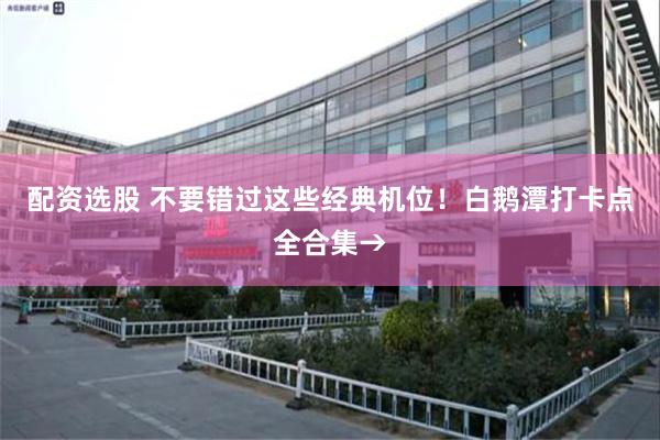 配资选股 不要错过这些经典机位！白鹅潭打卡点全合集→
